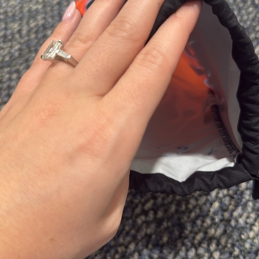 Prada Black and Orange Flame Drawstring Bag - Picture 4 of 4